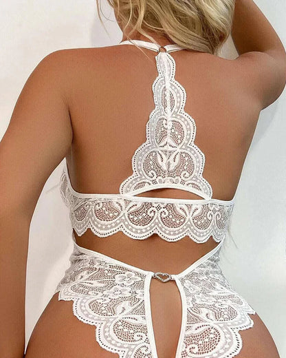 ✨ Midnight Jewel BelleLigne™ Lace Bodysuit