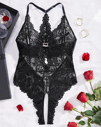 ✨ Midnight Jewel BelleLigne™ Lace Bodysuit