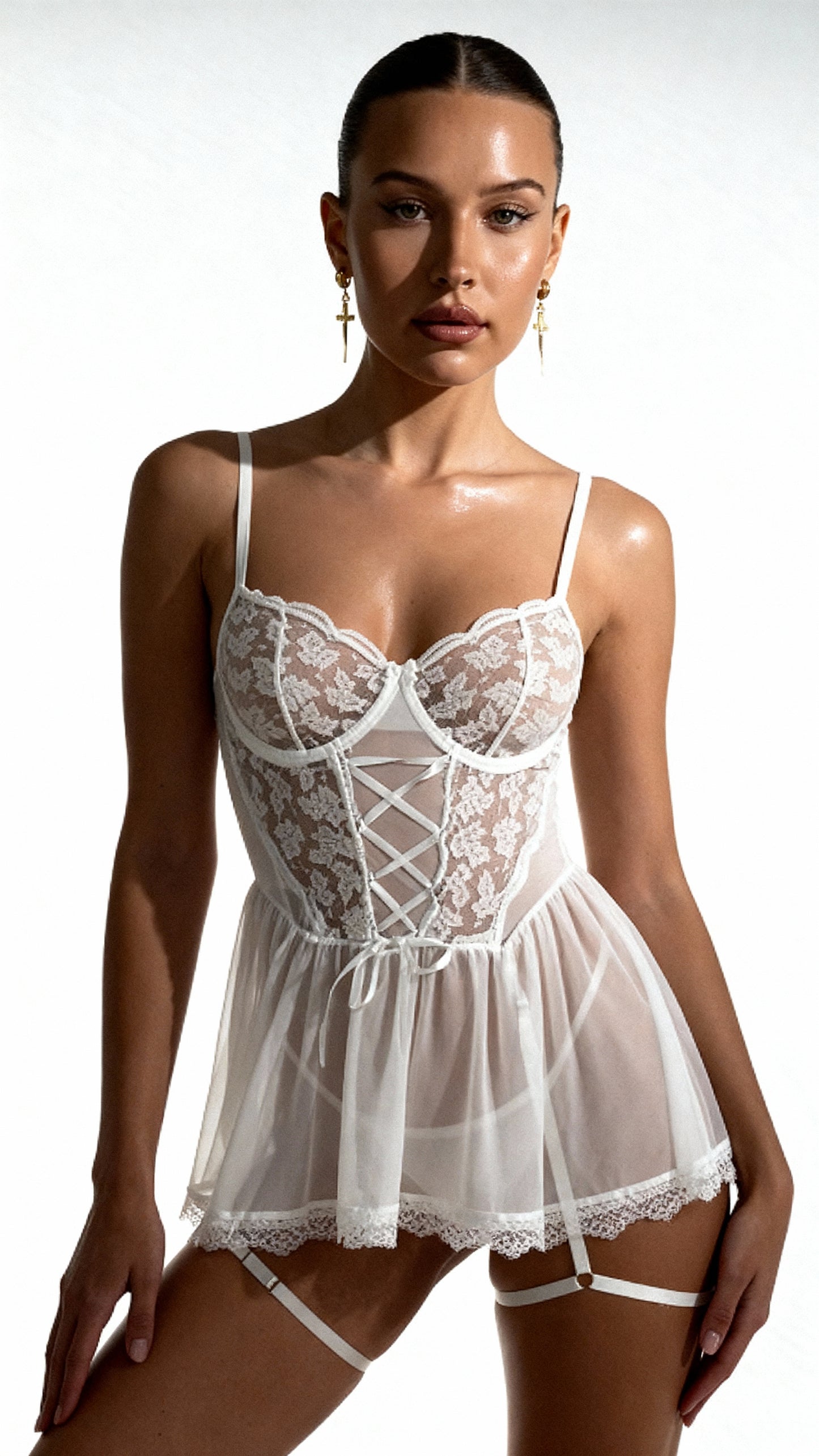Lucia Babydoll White